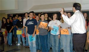 An exploding lecture!