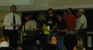 An exploding lecture!